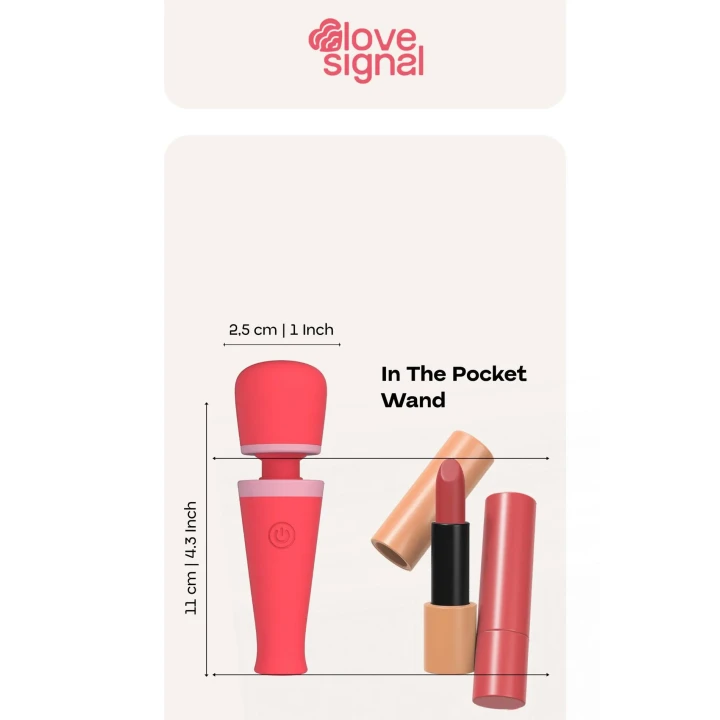 Wibrator kieszonkowy Dreamtoys Love Signal — 1 silnik, 3 poziomy, 7 programów