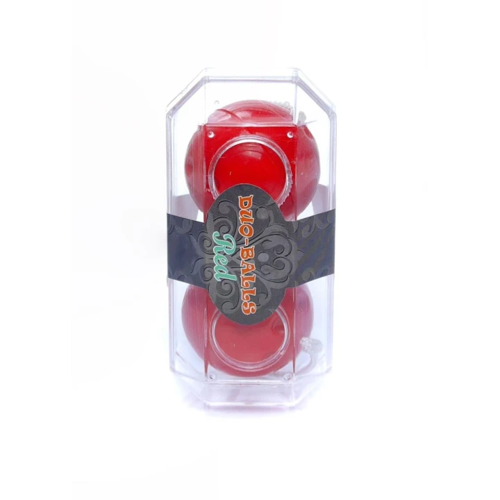 Kulki gejszy Duo-Balls wibracyjne, długość 21 cm, średnica 3,2 cm, czerwone