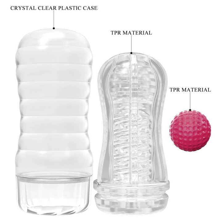 Masturbator kulkowy Pretty Love - ABS/TPR, realistyczny, wewnętrzne żebrowanie