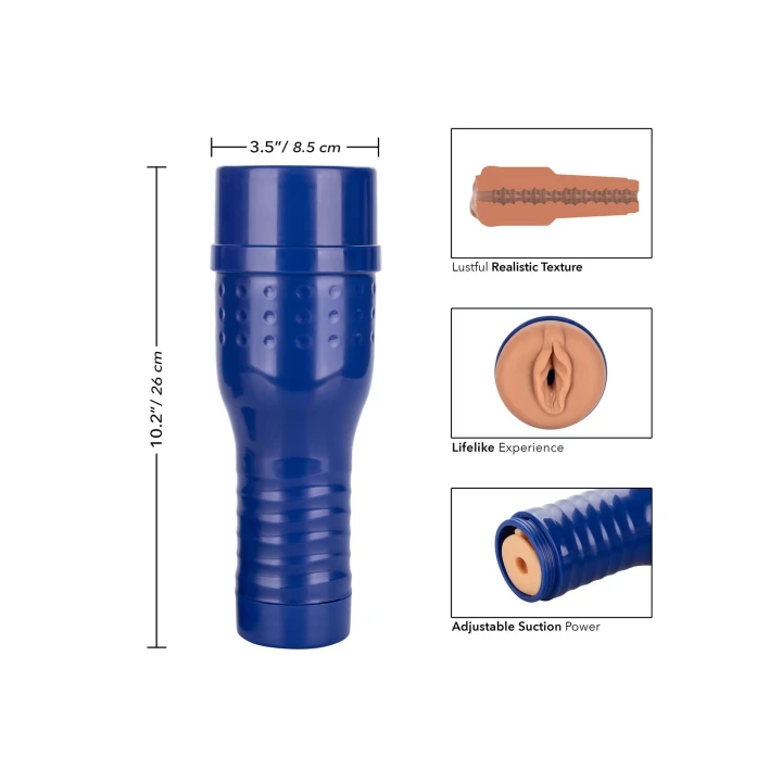 Masturbator Alexa Tomas - Caramel, Real Skin Technology, Wodoodporny, 26 cm