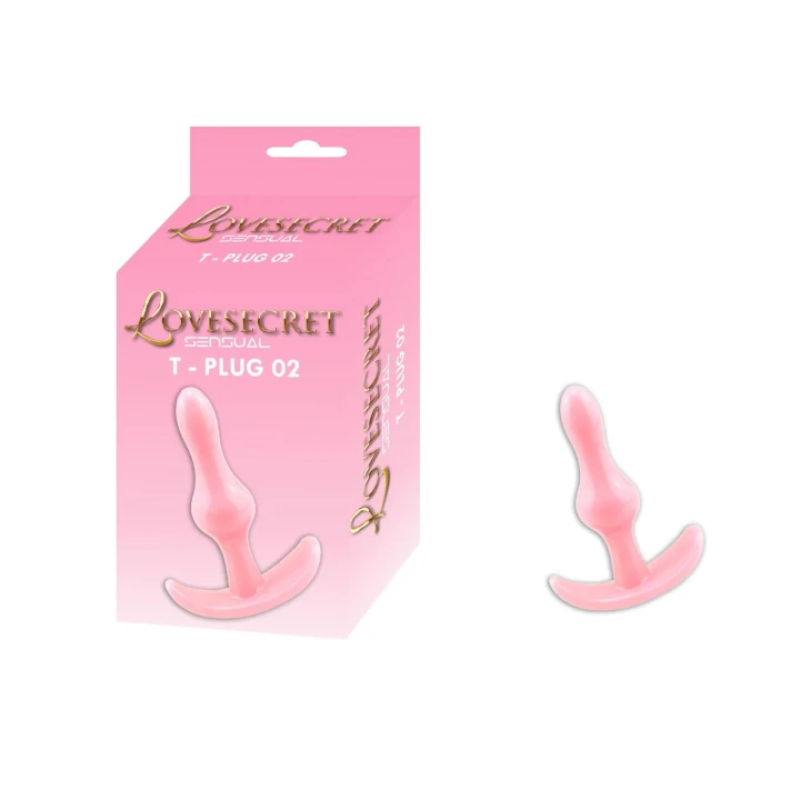 Korek analny Lovesecret Sensual LS10 – 8,5 cm, silikon TPE, dla początkujących, różowy