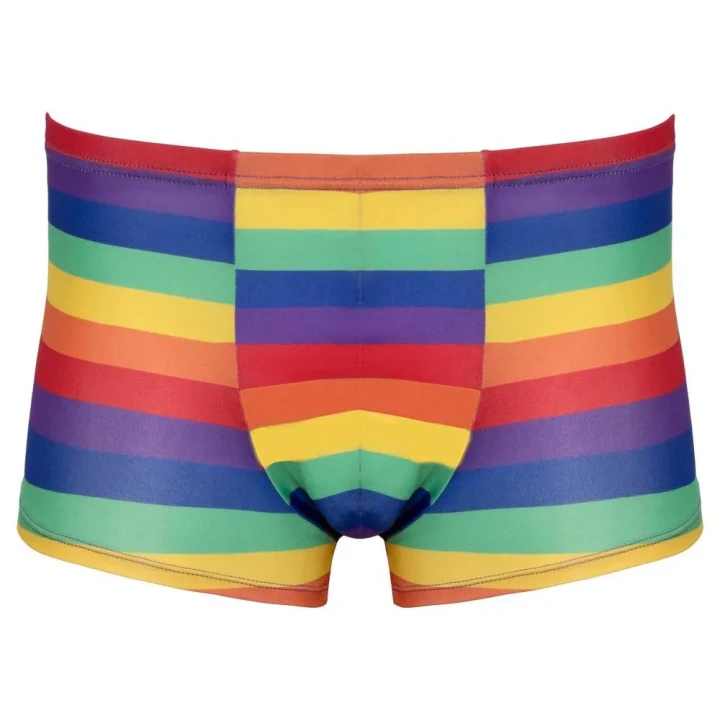 Bokserki męskie Svenjoyment, 90% poliester, 10% elastan, tęczowe paski