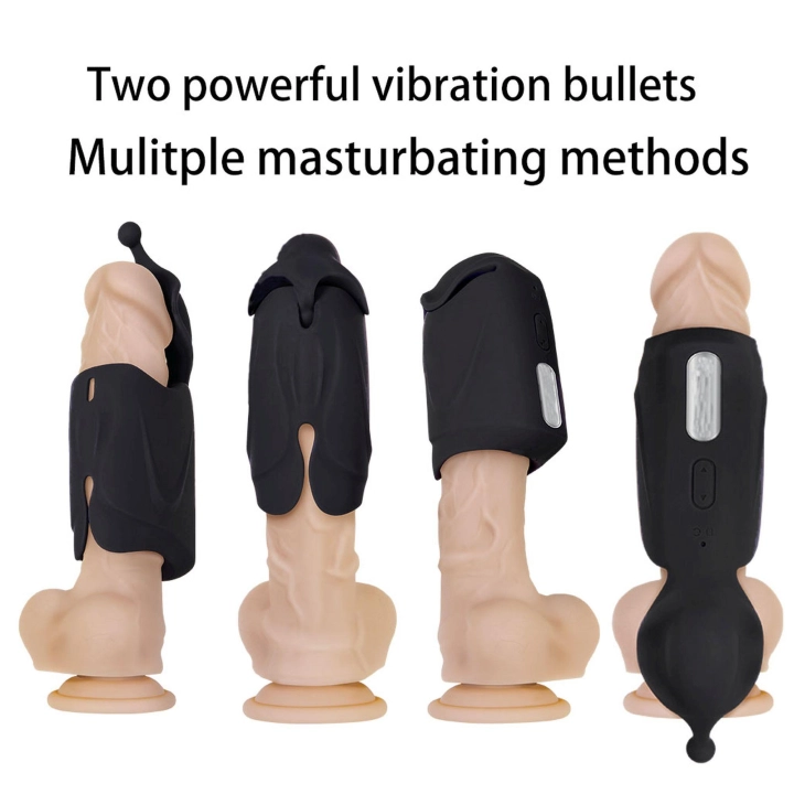 Masturbator męski – Seria AquaPulse, podwójne silniki, wodoodporny, ładowanie USB