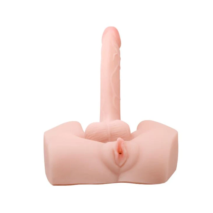 Masturbator realistyczny BAILE z wibracją, rotacją, TPR i ABS