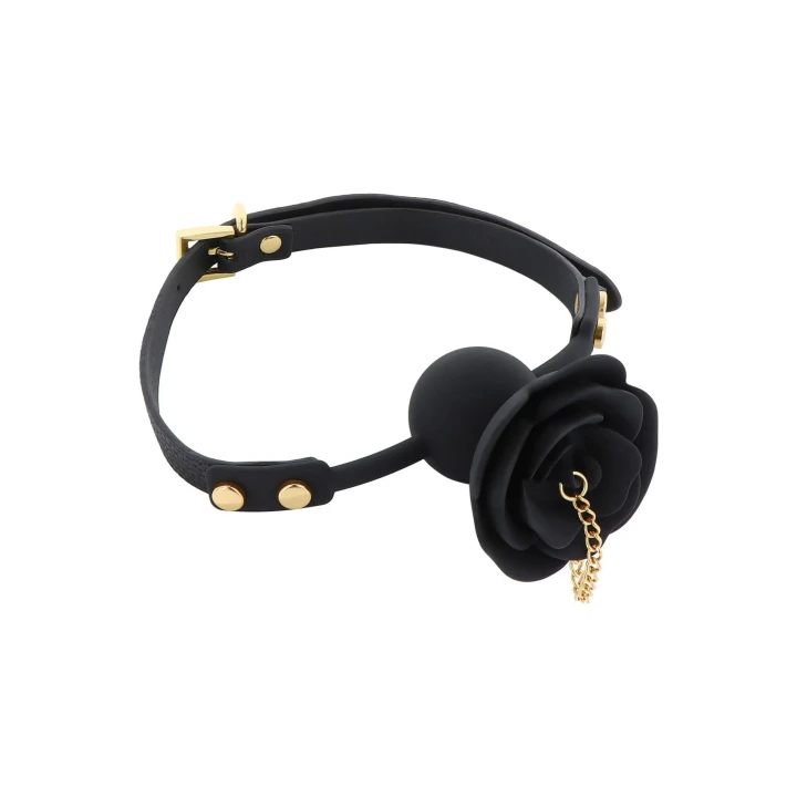 Knebel z kulką 4.2 cm Taboom Dona z eleganckim plugiem, silikon/skóra PU, długość 43-59 cm