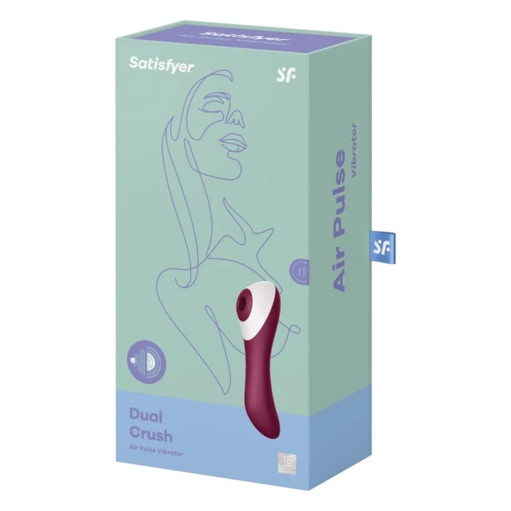 Stymulator łechtaczki Satisfyer Dual Crush z falami ciśnienia i wibracjami