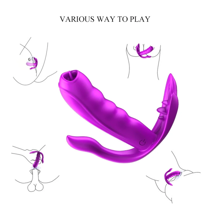 Wibrator na miejsce intymne „Stymulator Ciepły” - Silikon, 7 Funkcji, Pilot