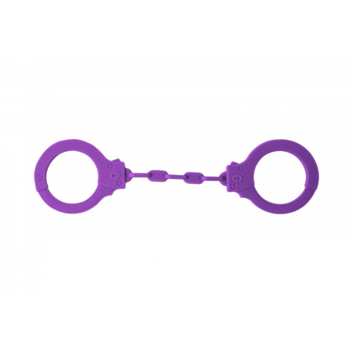 Kajdanki silikonowe Lola Games Suppression, medyczny silikon, długość 30 cm, fioletowe