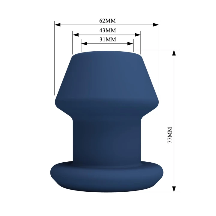 Korek analny - Mr. Play Jack, rozmiar S, silikon, ergonomiczny kształt, wymiary 3,1cm x 6,2cm