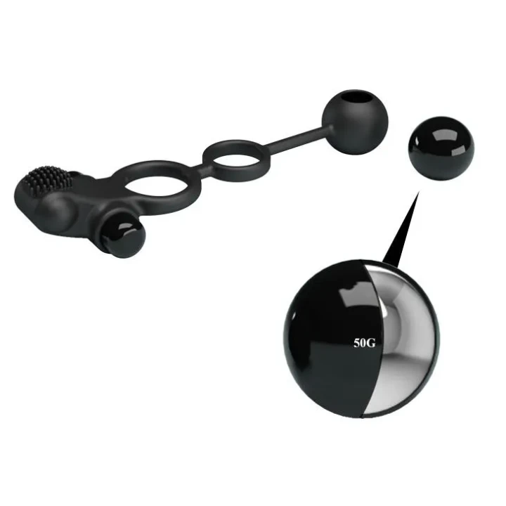 Nakładka na penisa - Pretty Love, Silikon ABS, 10 funkcji wibracji, wodoodporna