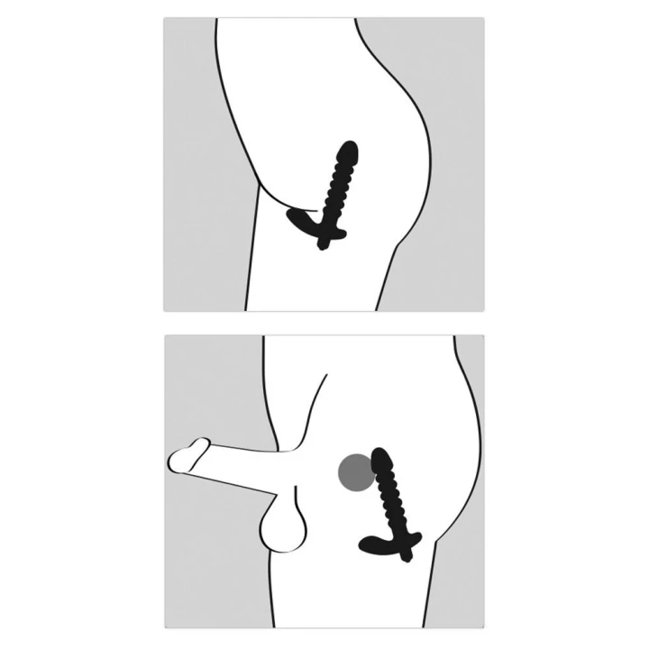 Wibrator silnikowy Black Velvets – 17 cm długości, silikon, stymulacja łechtaczki