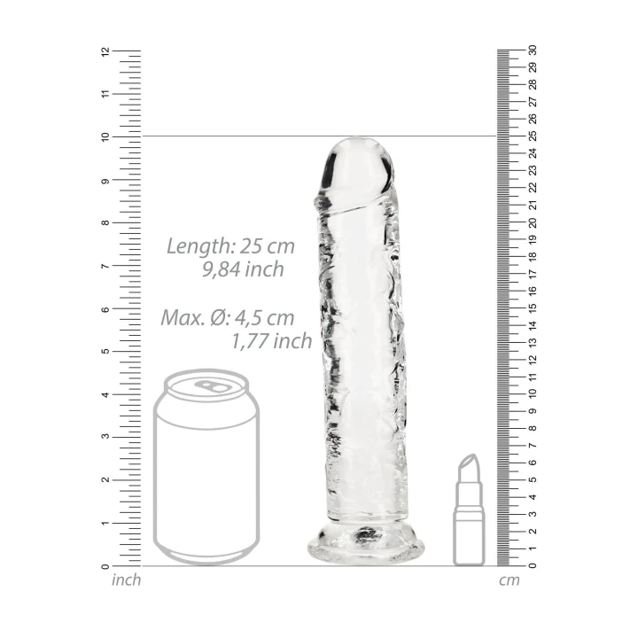 Dildo realistyczne Realrock CRYSTAL CLEAR 9