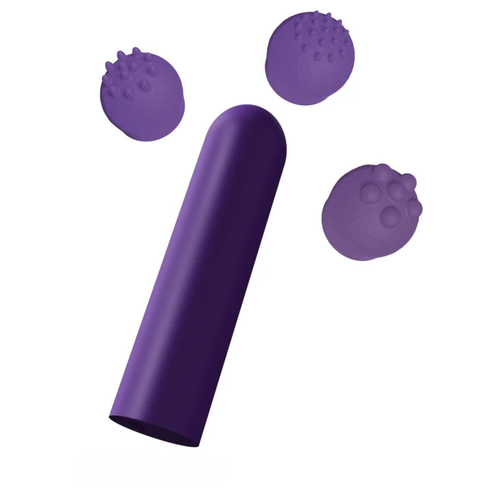 Stymulator wzmacniający ToyJoy, silikonowy, wodoodporny IPX6, 3 nakładki