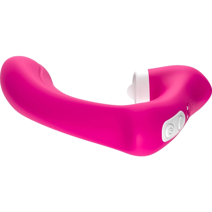 Stymulator łechtaczki, silikonowy, 9 trybów wibracji, wodoodporny, różowy