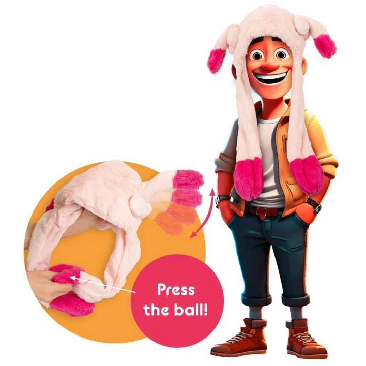 Czapka z ruchomymi penisami, 100% poliester, do imprez i karnawału