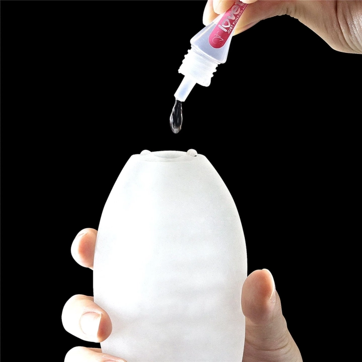 Masturbator męski Giant Egg Ripples - TPE, długość 13 cm, elastyczny rękaw