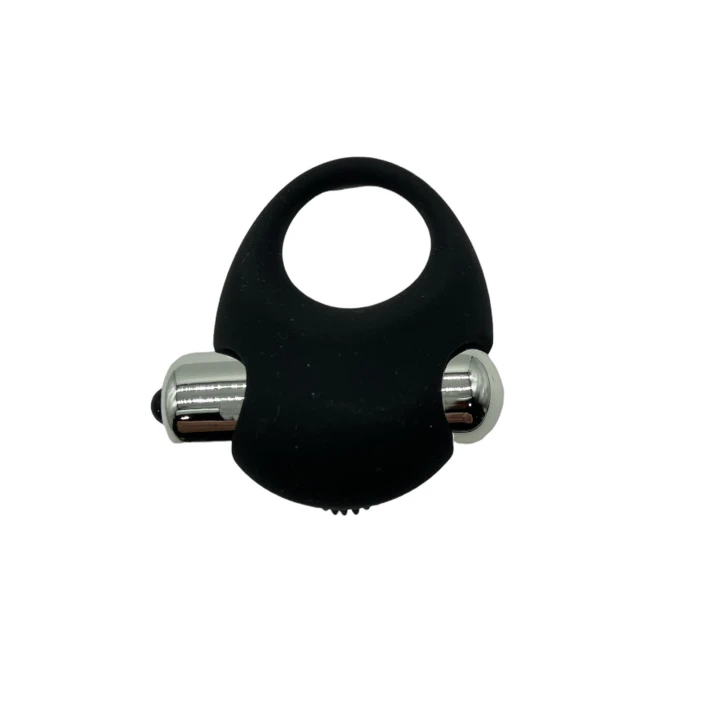 Wibrujący cockring Turbo 03 - duży rozmiar, silikon, kolor czarny, nowość