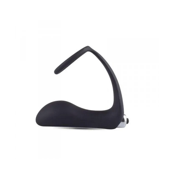 Wibrator analny z pierścieniem P-Ring, silikonowy, wibrujący, 15 cm długości