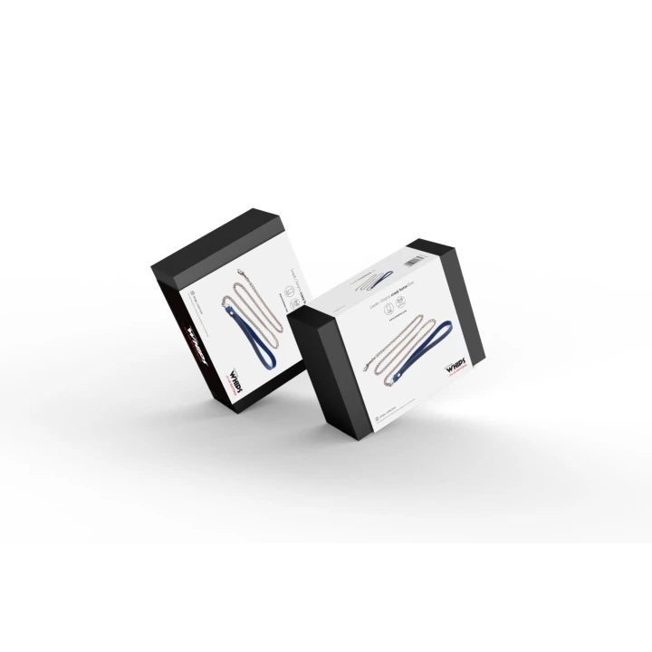 Smycz BDSM Crazy Horse - Skórzana, Elegancka, Z Mocnym Łańcuchem Nierdzewnym