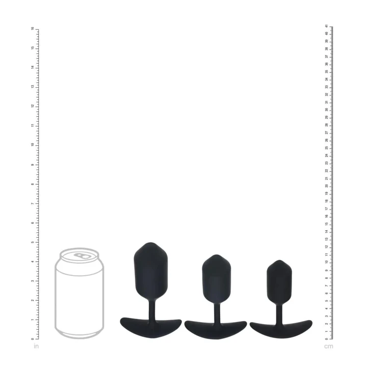 Korek analny silikonowy LEVELZ – zestaw 3 szt., ciężar, rozmiar 3,5cm, długość 12cm