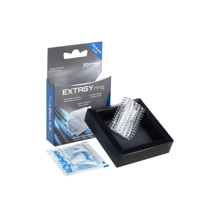 Pierścień stymulujący EXTASY, TPE, 4,5 cm, elastyczny, pobudzający dla dwojga
