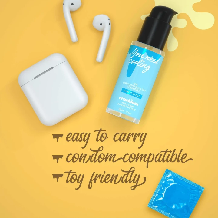Lubrykant wodny Crushious 50 ml - Hipoalergiczny, Chłodzący, Bezpieczny dla Zabawek