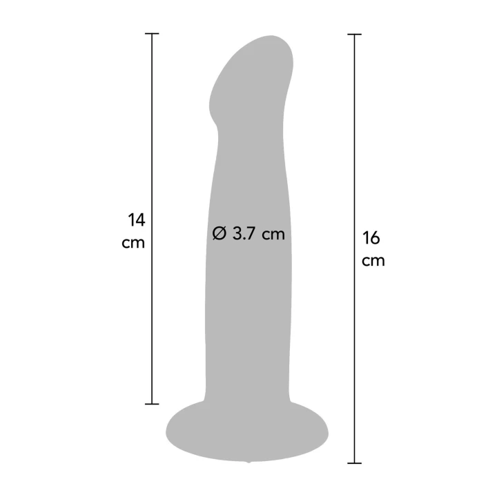 Dildo Get Real by TOYJOY, silikonowy, 6 cali, przyssawka, kompatybilny z uprzężą