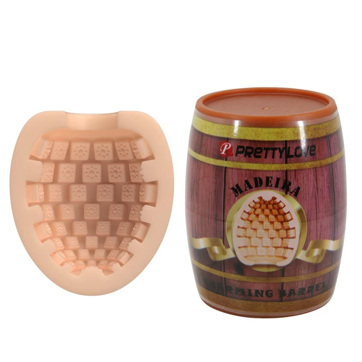 Masturbator - Madeira, TPR, Wodoodporny, Żebrowany Tunnel, Dyskretny