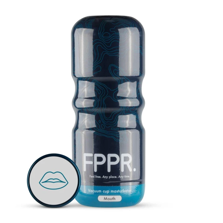 Masturbator - FPPR, długość 18 cm, wnętrze wypustkowane, biały kolor