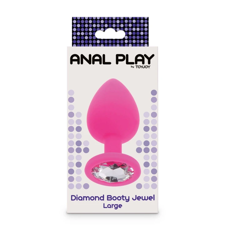 Korek analny TOYJOY Diamond Booty Jewel, silikon, długość 9 cm, średnica 4 cm