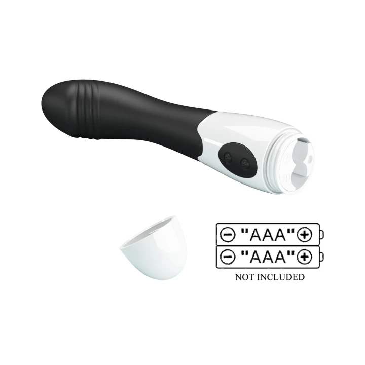 Wibrator - PRETTY LOVE - silikonowy, 30 funkcji wibracji, czarny