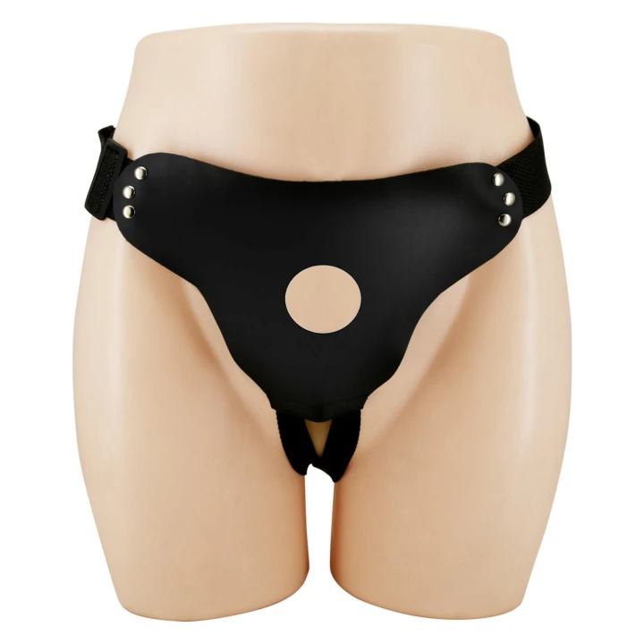 Uprząż strap-on PRETTY LOVE - Regulowane paski, Materiał PU/ABS/Metal/Nylon