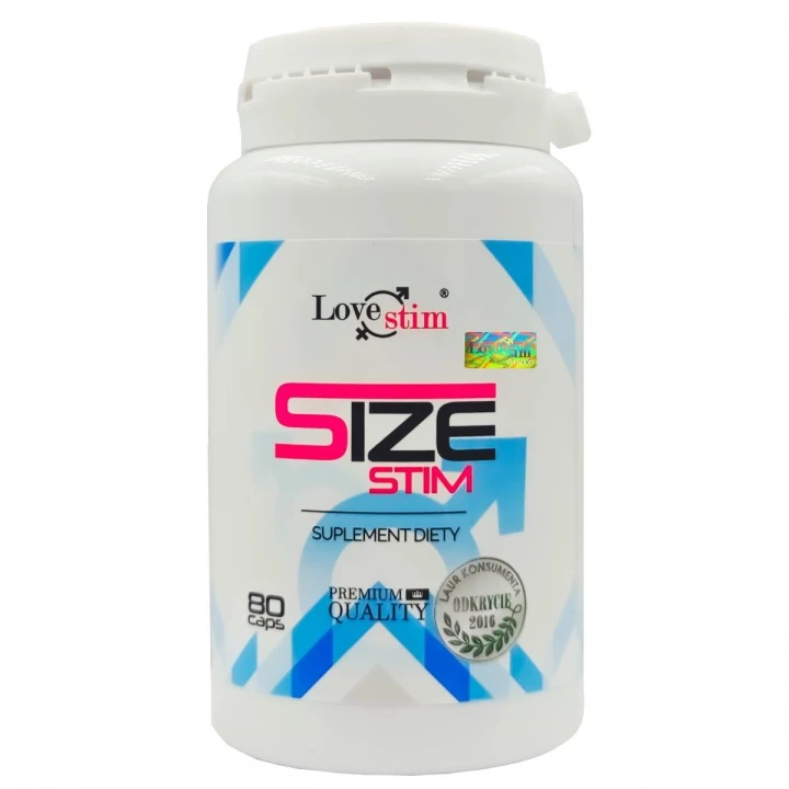 Suplement diety - SIZE STIM 80 kaps - powiększenie, poprawa libido, wzmocniona erekcja