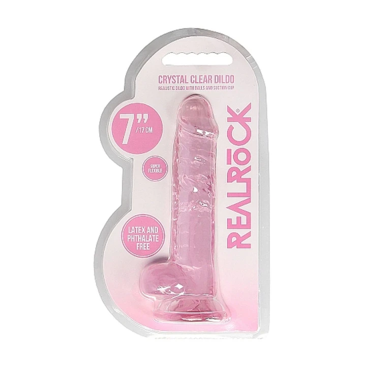 Dildo REALROCK CRYSTAL CLEAR 7