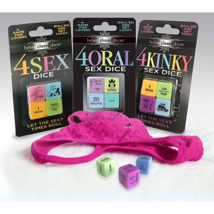 Gra erotyczna z kostkami Little Genie – 4 Kinky Sex Dice z akcją, czasem i pozycją