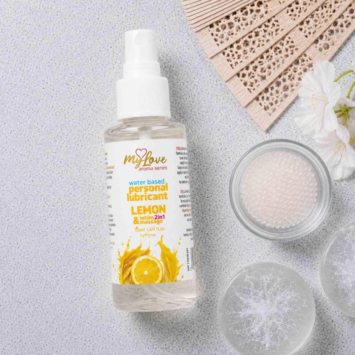 Żel intymny i do masażu MyLove Aroma Series, cytrynowy, wodny, 50 ml