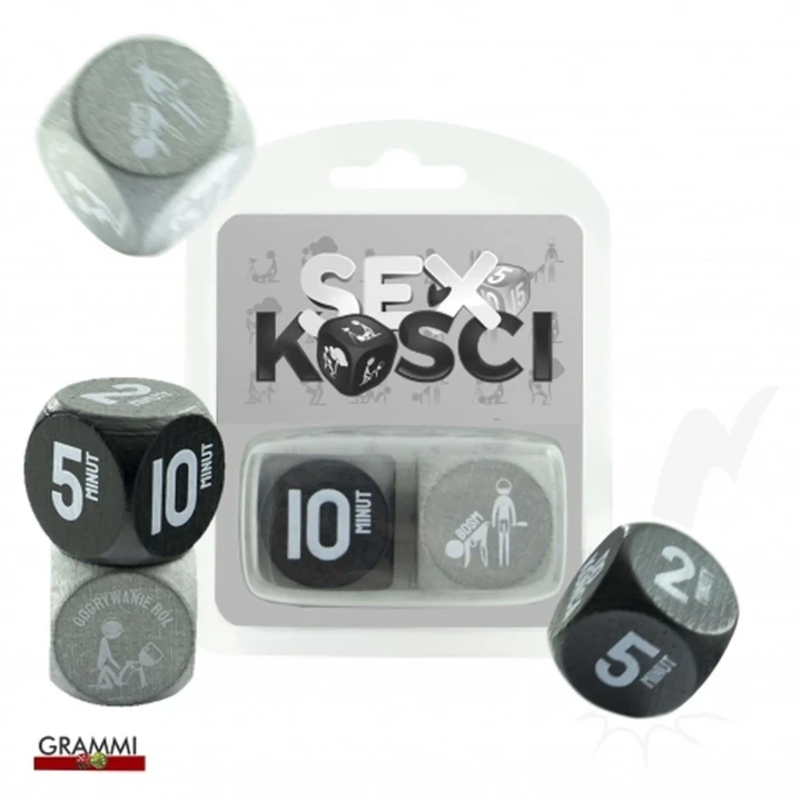 Kość do gry w erotyczne przygody - Grey, duża, oryginalna, zabawna