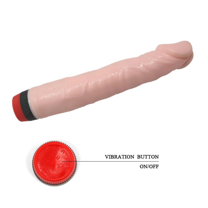 Wibrator realistyczny BAILE Rocking Dong – TPR, wodoodporny, 21 cm, 3,8 cm