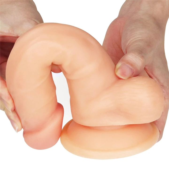 Dildo Easy Strapon 7,5'' - TPE, poliester, miękkie szelki regulowane