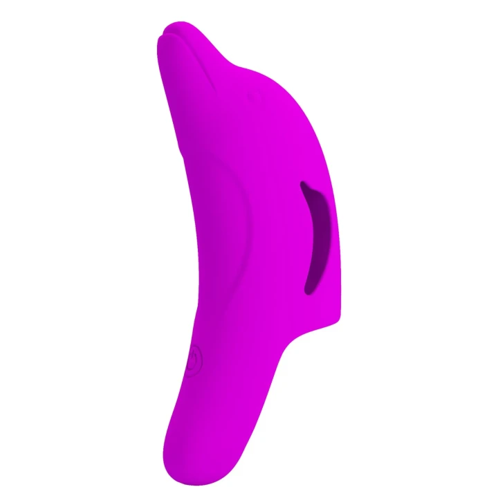 Wibrator palcowy Pretty Love Delphini, silikonowy, 10 funkcji wibracji