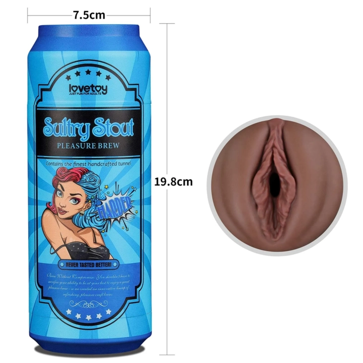 Masturbator TPE Pleasure Brew, 7,5 cm - dyskretne opakowanie, realistyczne doznania