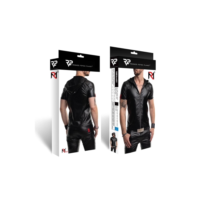 T-shirt REGNES FETISH PLANET — wetlook, kaptur, sportowo-atletyczny fason