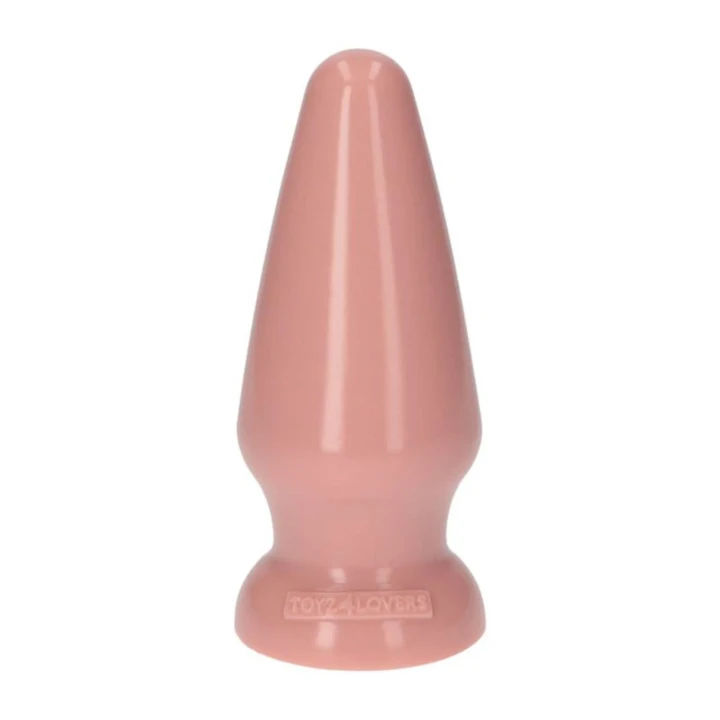 Wtyczka analna Italian Cock 6,5" PVC, naturalna biała skóra, wodoodporna
