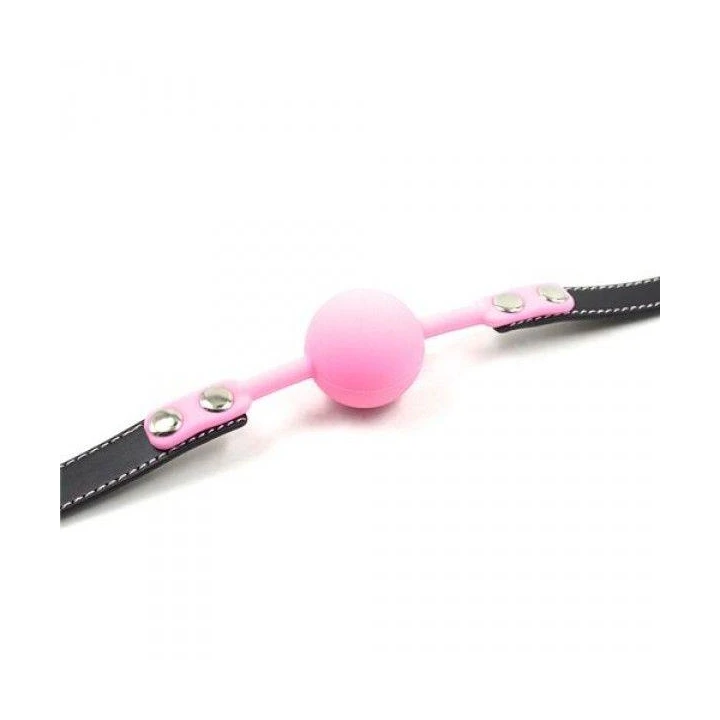 Knebel bałwanek Fetysz Art Toyz4Lovers, różowy, z metalową kłódką, na zamek