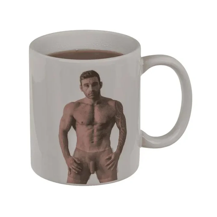 Kubek termiczny Stripper Boy – efekt zmian grafiki, 350 ml, kamionka