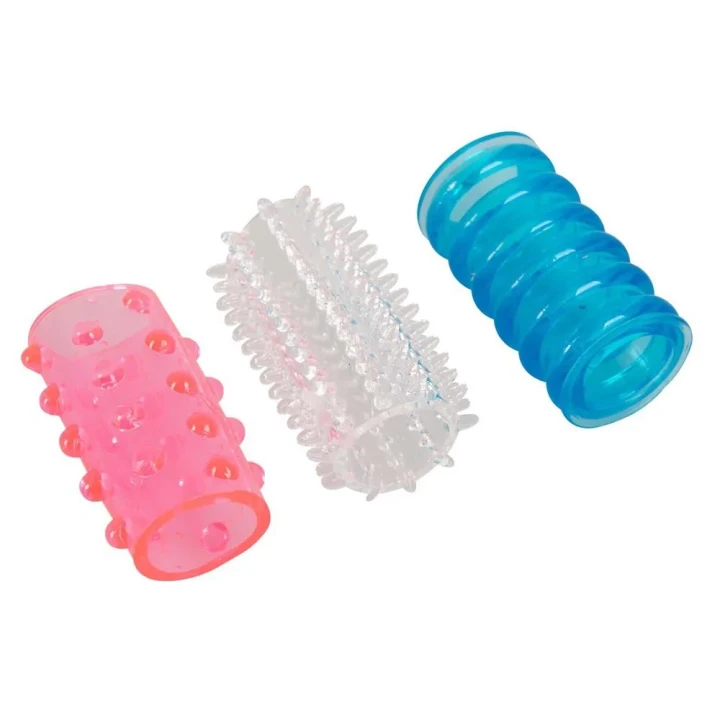 Mankiety erotyczne Tokio, TPE, 3 szt., efekt przekrwienia, długość 4,5 cm