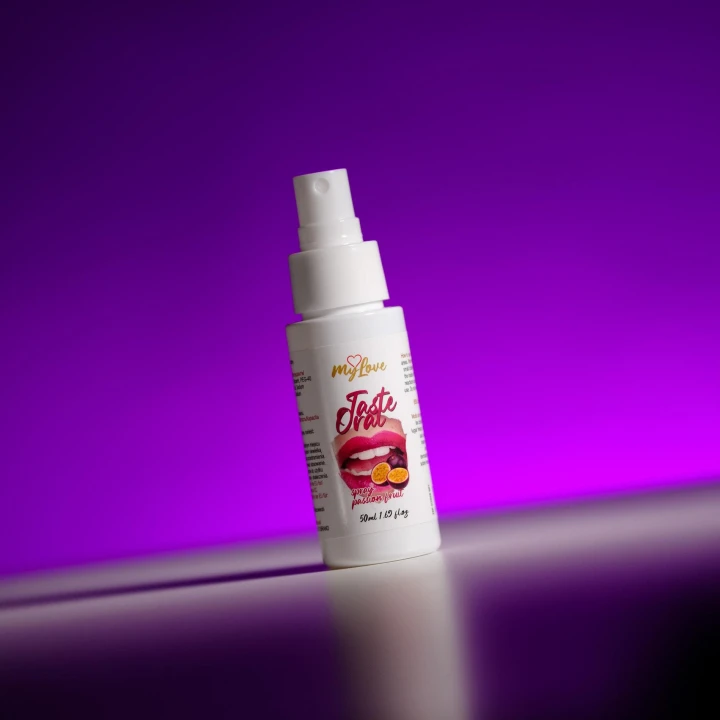 Spray do seksu oralnego MyLove Taste 50ml, aromat marakui, jedwabista formuła