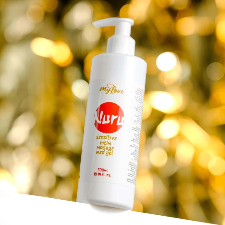 Żel do masażu Nuru - MyLove, 300 ml, jedwabista konsystencja, egzotyczny zapach mango