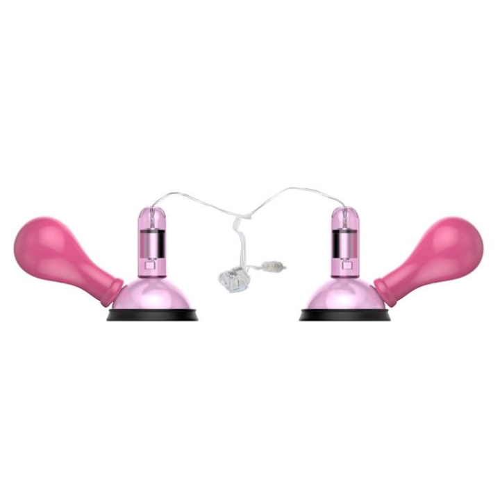 Stymulator sutków BAILE Crazy Beauty – 7 trybów wibracji, pompki próżniowe