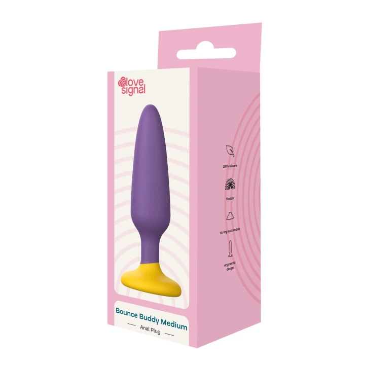 Korek analny (medium) Dreamtoys Love Signal — silikon IPX8, 11 cm x 2,3 cm
